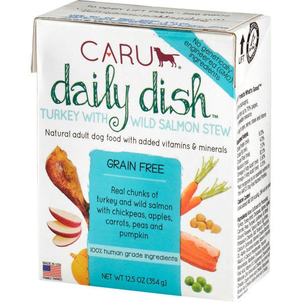 Caru Daily Dish Dog Turkey & Wild Salmon Stew 12.5oz