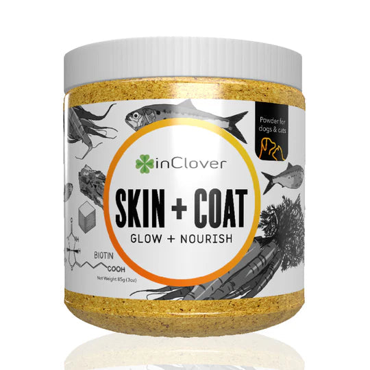 InClover Skin + Coat Supplement for Dogs & Cats 85g