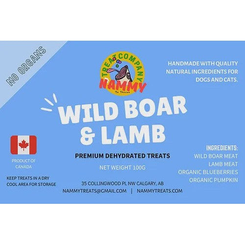 Nammy Treats Wild Boar & Lamb 100g *Clearance*