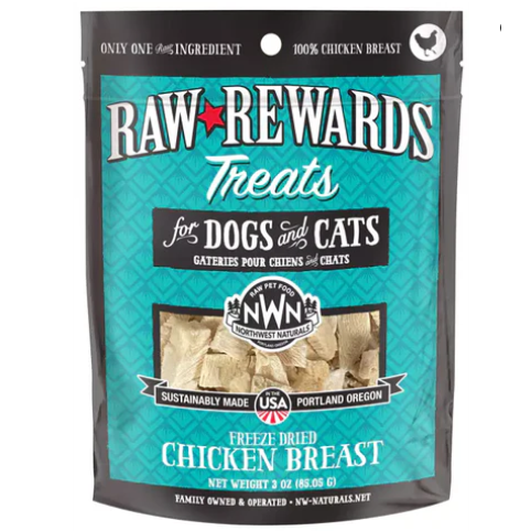 Northwest Naturals Rewards Freeze-dried Chicken Breast 3oz