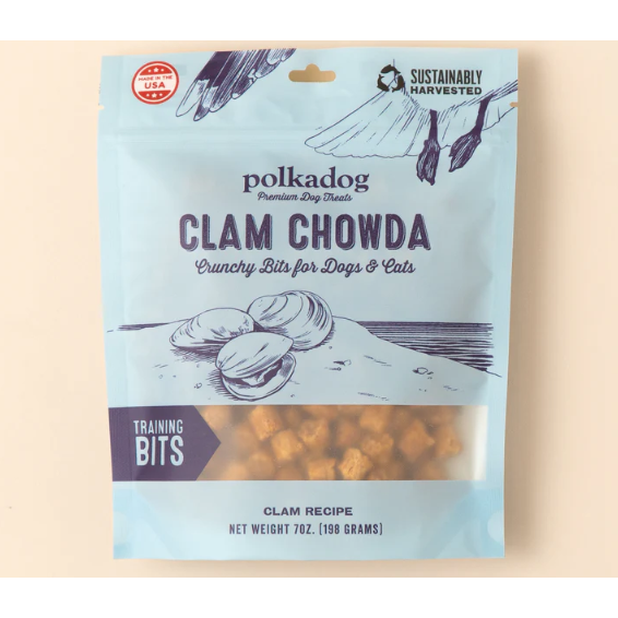 Polkadog Clam Chowda Crunchy Bits 7oz